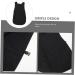 minkissy Barber Apron Work Dress Barber Uniform Vest Double Back Hairdressing Tool Polyester - Buy Online on SooperMarket.com