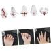 Amosfun 3 Sets Nail Ring Finger Tip Women Ring Ring for Women Rings for Women Jewels for Nails Nail Decor Women's Band Rings Women s Suits Red Decor Zinc Alloy Miss Girl Jewelry White - Buy Online on SooperMarket.com