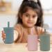 Baby Sippy Cup 2 Pack Silicone Trainer Cup for Toddlers - Unbreakable, Spill Proof, Non-Slip Handles - 6 oz - Boys & Girls (Ether & Sage) - Buy Online on SooperMarket.com