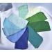 Set of 10 Assorted Blues and Greens 1 Ply Flannel Little Wipes 8x8 Inches - Buy Online on SooperMarket.com