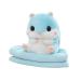 MUZIRI KINOKOO Plush Pillow Blanket Cute Hamster Plush Blanket for TV Sofa Office Nap Blanket Folding Throw Blanket Stuffed Throw Pillow Plane Blanket Soft Plush Toy Blanket-Blue No seed Blue