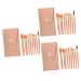 Balacoo 3 Sets Travel Makeup Cosmetics Supply Professional Makeup Brush Women s Suits Ladies Suits Makeup Brush for Women Girl's Eyeshadow Brush Mini Lip Brush Miss Fiber Wool