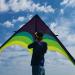 Flying Hoofer Delta Kite for Kids and Adults - Easy to Fly 9ft Huge Delta Kite with 98ft Tail - Perfect Kite for Beginners - Buy Online on SooperMarket.com