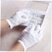 Anneome 12 Pairs Moisturizing Dry Hands Warm Food Handling Glove Hair Coloring Chemical Stretchable Lining Glove Safety White S:21X8cm White - Buy Online on SooperMarket.com
