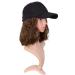 MapofBeauty Short Curly BOB Synthetic Hair Extension Baseball Hat Wig (Brown) - 13 Inch/33 cm - Buy Online on SooperMarket.com