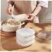 HOLIDYOYO Insulated Hot Lunch Box 2pcs Box Kitchen Rice Lunch Box Micro-Wave Oven Steamer Crisper Tray - Buy Online on SooperMarket.com