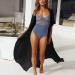 TUNUSKAT Women's Summer Kimono Cardigan | Lightweight Swimsuit Coverup | Open Front Solid Flowy Beach Top | XX-Large - Buy Online on SooperMarket.com