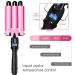 Buy 3 Barrel Waver Iron - Professional Ceramic Hair Curler with LCD Display | Pink Hair Styling Tool for Gorgeous Waves - International Shipping Available - Buy Online on SooperMarket.com