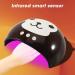 UV LED Nail Dryer 36W - Cute Cartoon Monkey Gel Polish Curing Lamp for Home Salon | 12Pcs Lamp Beads - Buy Online on SooperMarket.com
