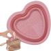 DASHIELL Makeup Brush Cleaner Bowl Heart Shape Silicone Cosmetic Brush Cleaner | Foldable Portable Washing Tool Brush Cleaning Pad for Makeup Lovers pink - Buy Online on SooperMarket.com