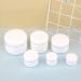 Tianzd 5-Piece 100ml White Plastic Screw Top Cosmetic Container with Silver Lid - Perfect for Ointments & Gels - Includes 5 Spoons - Buy Online on SooperMarket.com