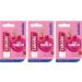 3 LABELLO CHERRY FRUITY SHINE LIP BALM STICK CARE BEAUTY SOFT SMOOTH SPF 10 NEW