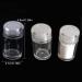 6 Pieces 10ml Mini Refillable Empty Loose Powder Bottles - Travel Cosmetic Containers for Glitter & Eyeshadow - Buy Online on SooperMarket.com