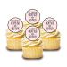 24 Coffee Cupcake Toppers All I Need Is Coffee & Wrinkle Free Theme Edible Premium Thickness SWEETENED Vanilla Wafer Rice Paper Discs Cake Decorations