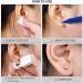 Silmy 2 Pack Ear Piercing Kit - Disposable Self Piercing Gun with Ear Stud & Clean Tool - Nose Studs Cartilage Tragus Helix Piercing Gun - Silver White1 - Buy Online on SooperMarket.com