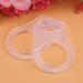 10pcs BPA Free Multi Silicone Pacifier Clips Adapter | Easy to Clean | 20mm Baby Holder - Transparent - International Shipping - Buy Online on SooperMarket.com