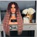 Shop BGHJUE Pink Long Roll Lace Front Wig | Brazilian Straight Human Hair - Pre-Plucked Hairline with Baby Hair - Buy Online on SooperMarket.com