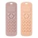 Socub Silicone Baby Teething Toy for Babies 3-12 Months  2 Pcs Mobile Phone Shape Teether Toys for Infants Boys Girls  BPA Free Pain Relief Chew Toy (Blush/Dusty Lilac) Blush  Dusty Lilac