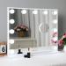 BEAUTME 20.47 x 16.22 Lighted Vanity Mirror with 3-Color Lighting & Magnification â€“ Tabletop & Wall Mounted - Buy Online on SooperMarket.com