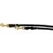 Buy Dogeleine Fat Leather Brass Leash for Small & Large Dogs - Adjustable 2m 2.40m 2.80m 3.50m 5m - Durable & Stylish Black Dog Leash - Buy Online on SooperMarket.com