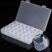 28 Slots Clear Nail Art Rhinestone Gem Bead Storage Box for Manicure Design - Buy Online on SooperMarket.com