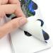 100pcs Pro Almond Stiletto Tips Nail Form Leopard Tiger Giraffe Pattern | C Curve Acrylic UV Gel Nails Builder False Nail Extension Guide Stickers - Peacock Pattern - Buy Online on SooperMarket.com