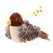 Gigwi Cat Toys for Indoor Cats, Interactive Cat Toy with Real Chirping Bird Electronic Sound, Cat Feather Toys with Soft Plush Relieve Boredom Squeaky Bird