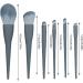Teksome Makeup Brush Set | Face Eye Eyeshadow Brush Set - Foundation Brush Make up Brushes Set with Storage Bag for Women and Girls grey - Buy Online on SooperMarket.com