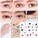 Eyeliner Stamp 2 in 1 Double-Head Waterproof Liquid Eyeliner Pen Make-Up Tool Black Heart Liquid Eyeliner - Buy Online on SooperMarket.com