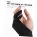 KALLORY 4pcs 2 Painting Gloves Fingerless Reduce Friction Man Black 17.5X7.8X0.2CM - Buy Online on SooperMarket.com