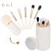 Buy Makeup Brush Set for Women - Portable Nanofiber Cosmetic Brushes - Ideal for Travel & Face Makeup - 10.6x5cm White - Buy Online on SooperMarket.com
