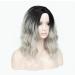 SHIYID Natural Wave Wig - Brown Mixed Blonde Silver Gray Synthetic Fiber Wigs for Women - Perfect for All Hair Types - Buy Online on SooperMarket.com