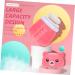 FRCOLOR 2pcs Baby Powder Box Set with Puff | Newborn Face Wash Dispenser | Talcum Powder Storage Box | Creative Pink Design - Buy Online on SooperMarket.com