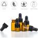 Zeoabsy 20 Mini 1ml Brown Glass Drip Bottles with Pipettes - Ideal for Aromatherapy & Essential Oils Storage - Buy Online on SooperMarket.com