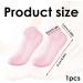 Silicone Moisture Socks for Dry Cracked Feet | Spa Gel Foot Masks - Anti-Slip Foot Care - Pink - Buy Online on SooperMarket.com
