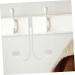 CIYODO 2pcs Double Hook Towel Rack Coat Hangers Metal Coat Hanger Hooks Hanging Hook Wall Mount Nail 14x9cm White - Buy Online on SooperMarket.com