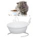 Increased dog and cat bar inclined increased cat bar ceramic bowl for pet food cat trips prevents vomiting and slipping food bowl with a metal frame for cats and hun
