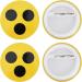 4 Pieces Blind Plug & Badge Set | Visual Impairment Help | 5.8 cm Diameter | International Shipping - Buy Online on SooperMarket.com