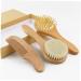 KOMBIUDA 1 Set Newborn Wooden Baby Hairbrush and Comb Cap | Natural Grooming Gift for Infants and Toddlers - Buy Online on SooperMarket.com