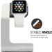 Tranesca Watch Charger Stand Holder Dock for Series 8/7 / 6/5 / 4/3 / 2/1/ SE (38mm / 40mm / 41mm / 42mm / 44mm / 45mm) - Silver Grey - Must Have Watch Accessories - Buy Online on SooperMarket.com