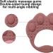 VESONE Dunkelpink Silicone Bite Rings for Babies & Toddlers - Food-Safe Sensory Toys Paw-Shaped Teething Tools - Buy Online on SooperMarket.com
