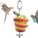 QBLEEV Bird Food Holder, Bird Feeders, Stainless Steel Parrot Fruit Vegetable Stick Holder, Foraging Toy, Bird Treat Skewer Small