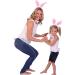Rabbit Ears Headband Bunny Costume 3 Sets Rabbit Ears Headband and Tail Bow Tie for Adult Children Cosplay Christmas Carnival Party - Buy Online on SooperMarket.com
