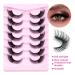24 Pairs Handmade False Eyelashes | Wispy Fluffy Cat Eyelashes - Versatile Styles & Ultra-Comfortable for Everyday Glam - Buy Online on SooperMarket.com
