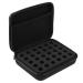 Wifehelper carrying bag for essential oils hard shell case for essential oils suitable for bottles 5 ml storage box foam insert Organizer (black)