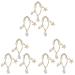 KALLORY 9pcs Art Zircon Tips Stickers Acrylic Accessories for Manicures Girl Gels Star Manicure Elegant Nail Decoration Supplies Charms D Ornaments Adornments Metal Decors Rhinestone 3.2X1.1X0.5CMx3pcs As Shownx3pcs