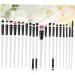 FOYTOKI 20pcs Eye Makeup Eyeliner Eyeshadow Brush Kit Portable Makeup Brush Kit Para Pesta as Eyelash Kits 15.50X1.50X1.50CM As Shown - Buy Online on SooperMarket.com