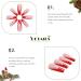 Vatocu Christmas False Nails - Long Xmas Press on Nails with Snowflakes Glitter - 24pcs Ballerina Acrylic Stick on Nails for Women and Girls - Buy Online on SooperMarket.com