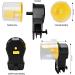 Podazz Automatic Fish Feeder 100/210ml Fish Food Dispenser Aquarium Tank Auto Timer with Two Feeding Boxes for Holiday Vacation Weekend Yellow - Buy Online on SooperMarket.com