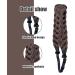 Braid Headband 5 Strands Synthetic Hair Braided Headband Chunky & Wide Plaited Braid Hair Band Adjustable Elastic Stretch Hairpiece for Girls (Style 3) - Buy Online on SooperMarket.com